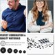 thumbnail image 5 of Botones Fancypost 100 piezas negro de 4 agujeros - Kit DIY, 5 of 7