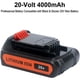 thumbnail image 3 of Batería Biswaye 20V 4.0Ah Litio Compatible Black Decker LBXR20, 3 of 3