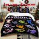 thumbnail image 1 of 3pcs Axolotls Printed Bedding Set Soft Polyester Duvet Cover with 2 Pillowcases All Season Comfort, 1 of 5