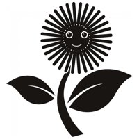 Rienda Libre Graphics - Decomural Sunflower Flower Childrens Ws-19057