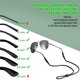 thumbnail image 2 of Correa para gafas MOLDERP pack de 3 - 34 cm antideslizante negro, 2 of 7
