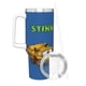 thumbnail image 3 of Stinky y Dirty Vaso aislado de acero inoxidable con asa, diseño temático, regalo para familia, amigos y fans; incluye pajita y encaja en el portavasos estándar, 40 oz, 3 of 6
