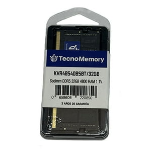 Memoria Ram Tecnomemory Sodimm Ddr5 32Gb 4800Mhz Kvr48S40S8T/32
