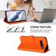 thumbnail image 4 of Funda Volteable tipo Billetera con Correa para Samsung Galaxy S10, Naranja, 4 of 6