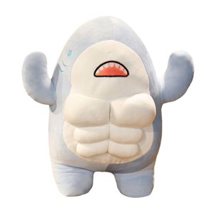 Bothyi - Juguete De Peluche De Tiburón, Muñeco De Peluche Cómodo Para Regalo De Niños, Azul