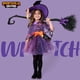 thumbnail image 2 of Disfraz de bruja de Spooktacular Creations, naranja y morado, niña de 3 a 4 años, 2 of 9