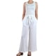 thumbnail image 2 of Pantalon Palazzo Mujer Tipo Lino Casual Semi Formal Tiro Alto 106, 2 of 6