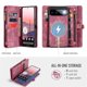 thumbnail image 4 of Funda de Cuero CaseMe para Google Pixel 11 Pro XL, Funda Billetera 2 en 1 Desmontable con Soporte para 8 Tarjetas, Cierre de Zíper y Ranura para Billetes, Cubierta de Cuero Abatible Magnética a, 4 of 10