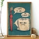 thumbnail image 1 of 1pc Funny Toothbrush with Toilet Paper Poster - Unique Humor Bathroom Painting Canvas for Bathroom Decor, 1 of 4