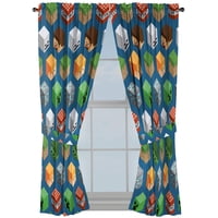 Set De Cortinas Jay Franco Minecraft Isométrico Azul 160X160 Cm