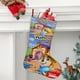 thumbnail image 2 of Pupstruction Tema: Calcetines de Navidad, fino lino blanco para colgar en escaleras y chimenea, decoración navideña para el hogar, regalo de Navidad.54cm×38cm, 2 of 5