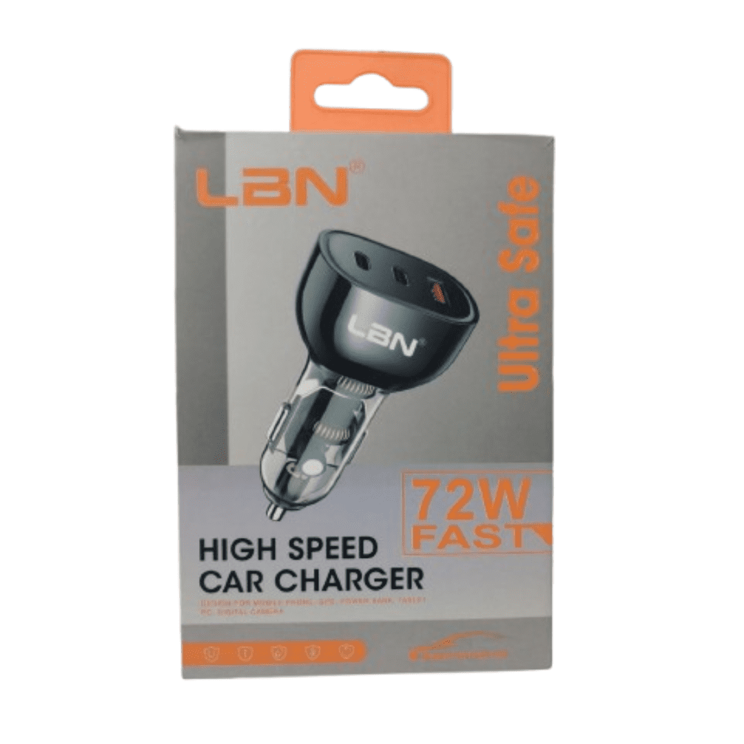 Lbn - Cargador Usb/tipo-c Para Vehiculos Lbcc44 Negro