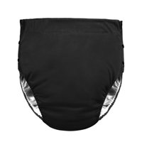 Ioensy - Pañales De Tela Reutilizables Para Adultos, Envolturas Cómodas De Llevar, Ropa Interior Protectora, Color Negro