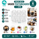 thumbnail image 2 of Pack 6 Vasos Texturizados Doble Vidrio 250ml | Diseño Elegante, 2 of 2