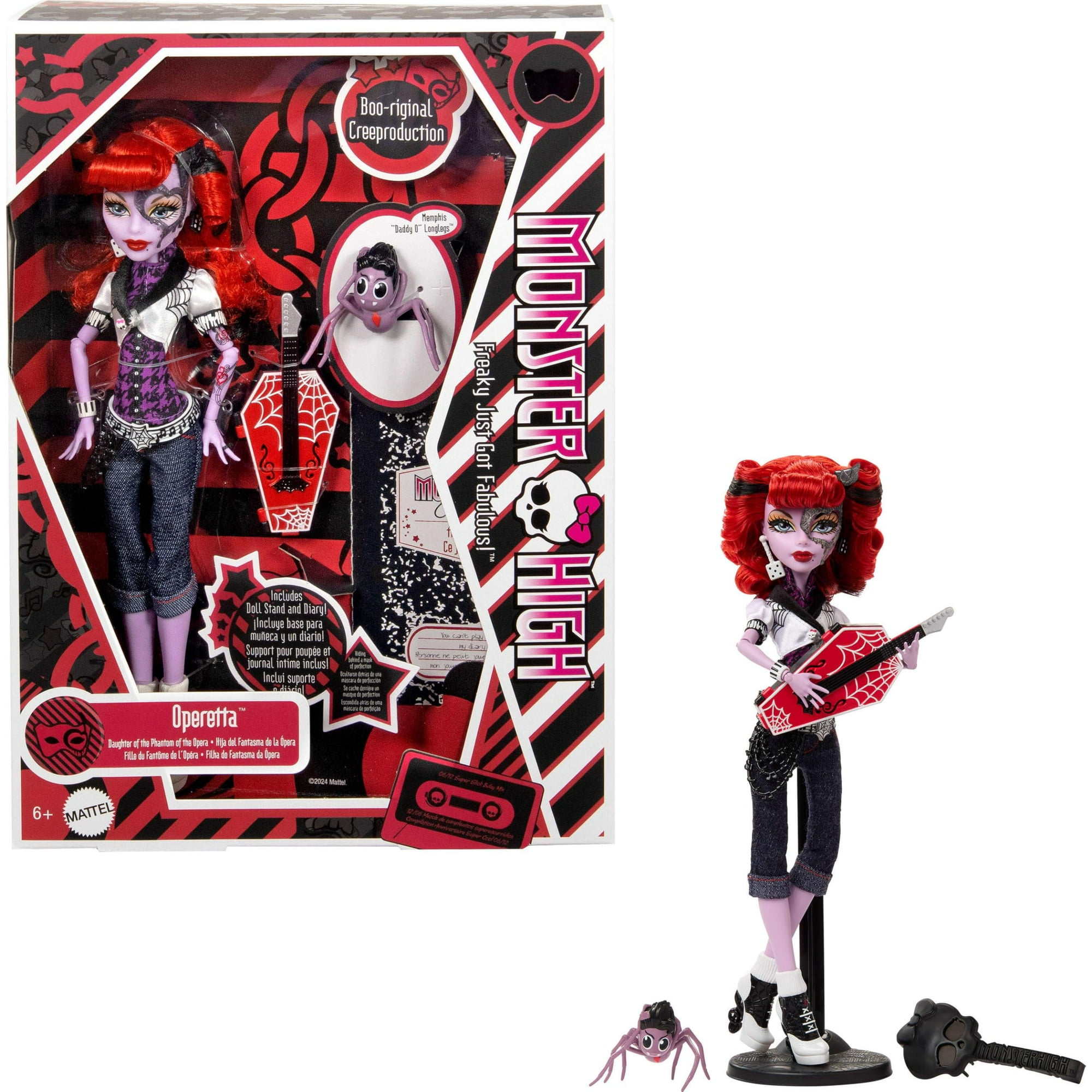 Muñeca Monster High Operetta Boo-riginal Reproducción Coleccionable