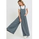 thumbnail image 5 of Mono De Una Pieza Con Tirantes Ajustables Sin Mangas De Pierna Ancha Y Largo Completo Con Bolsillos Color Gris Pizarra (para Mujer), 5 of 5