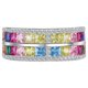 thumbnail image 1 of WAHZAUS Anillo de Circonia Corte Princesa Colorido de Plata Esterlina 925 para Mujer Moda Personalidad Moderno Fino Multicolor Joyería Arcoíris, 1 of 7