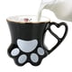 thumbnail image 2 of Mug, Taza Cerámica Huellita, Kawaii 300 Ml Color Negro, 2 of 3