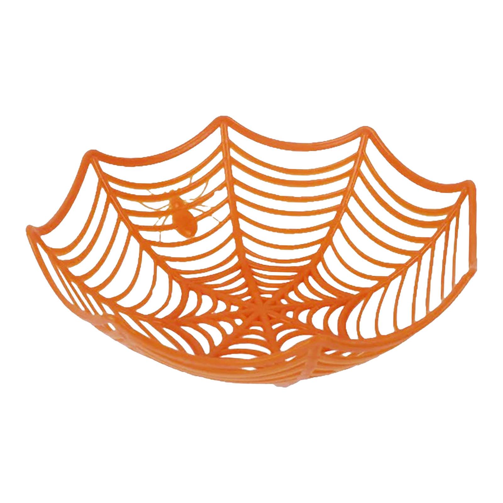 Magideal - Cesta De Almacenamiento Multiusos, Decoración De Halloween, Contenedor De Frutero Para Sala De Estar, Despensa, Encimera De Escritorio, Casa Embrujada Naranja