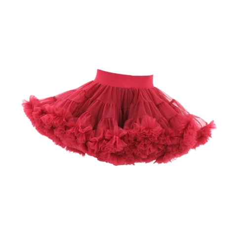 Magideal - Falda Tutú Para Niñas, Faldas De Baile Con Gradas, Vestido Elegante, Vestido De Princesa Para Niños, Falda Corta M