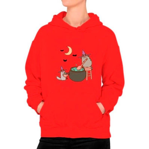 Poleron Diseño Halloween Gato Kawai