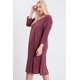 thumbnail image 4 of Vestido Con Cuello En V Y Bolsillos Ocultos Talla 2xl, 4 of 6