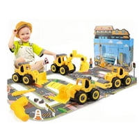 Genérico - Ciudad Con Camiones Armables Diy Incluye Pista Herramientas