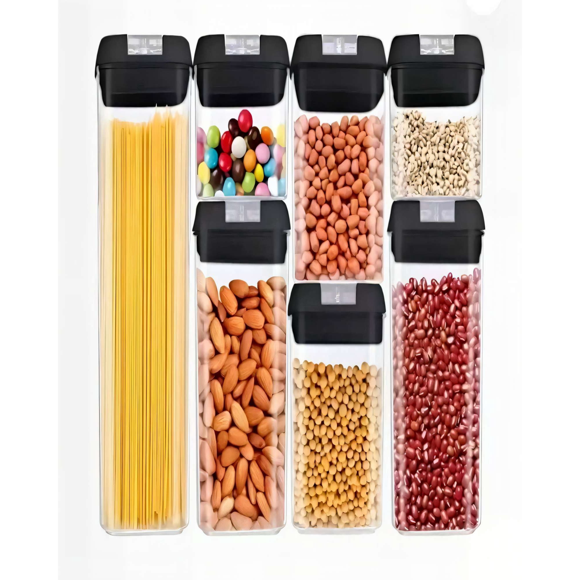 Genérico - Set De 7 Recipientes Hermeticos Para Cocina