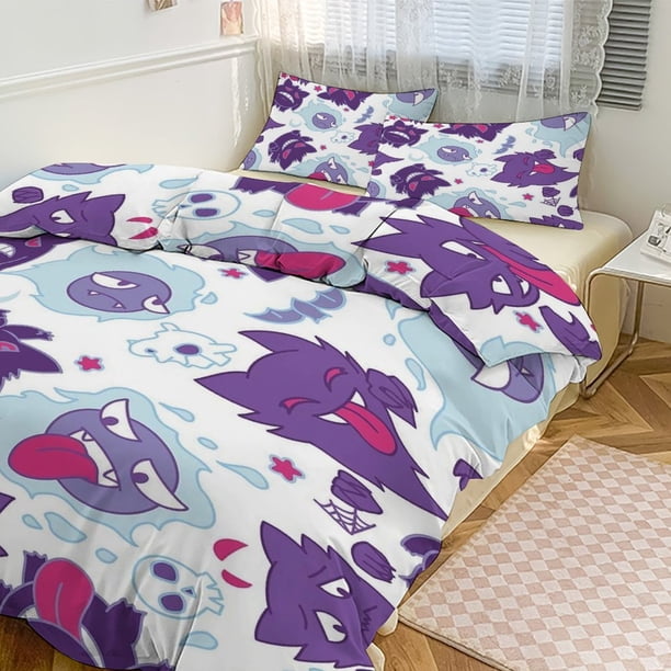 Ge_ngar Print Bedding Set Pattern Duvet Cove Set 3 Pieces 1 Quilt Cover And 2 Pillowcases for Women Men Teens