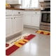 thumbnail image 2 of Set 2 Piezas Alfombra de Cocina Goma Antideslizante Diseño Estampado, 2 of 6