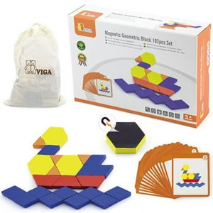 Viga - Juego Madera Bloques Magneticos 102 Pz