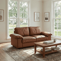 M&Ms - Fx-P20M-2S-Pubr (2.5S Sofa)78.74Inch Brown Faux Leather Storage Sofa, 2-Seater Couch With Hidden Compartment For Small Spaces Modern Loveseat For Living Room, Apartment, Bedroom, Or Offic