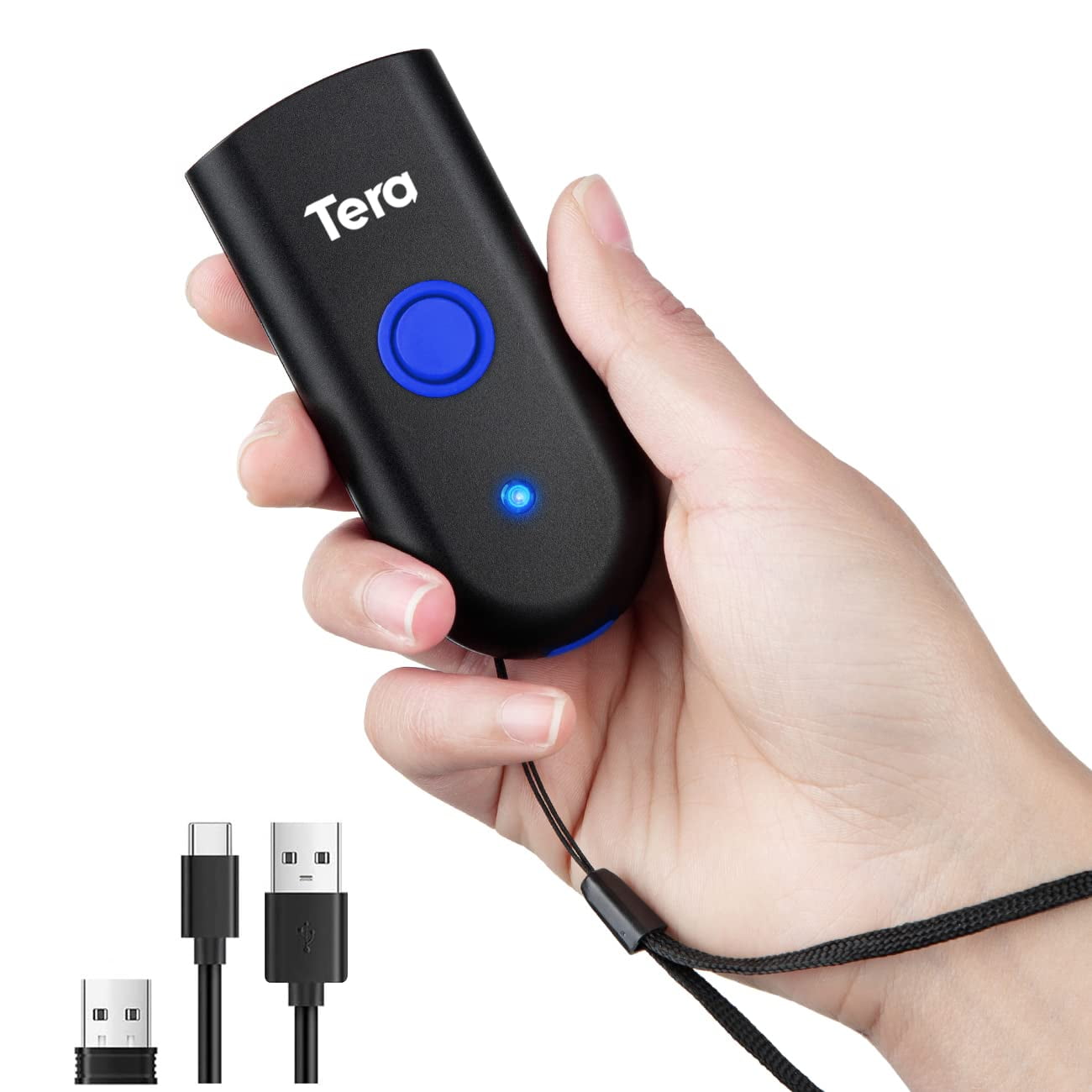 Escáner De Códigos De Barras Tera 5200c Bluetooth Usb Inalámbrico 200 M