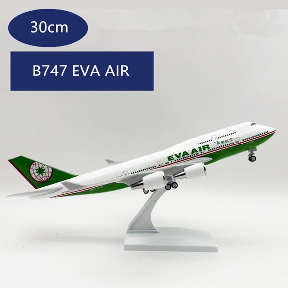 Boeing 747 "EVA AIR", 30 cms, Avión de colección.