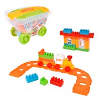 Ansaldo - Set 55 Bloques Preescolares En Carro Contenedor