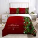 thumbnail image 1 of v2050 Bed Sheets Merry Chirstmas Happy New Year Santa Bedding Set Boys Girls Twin Queen Duvet Cover Pillowcase Bed Kids Adult 3-Piece Bedding Set (1 Duvet Cover + 2 Pillow Shams) Bed Sheets ju2050, 1 of 5