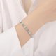 thumbnail image 2 of Pulsera de piedra lunar y amazonita para mujer, 2 of 3