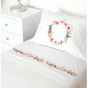 Tuyo Print - Juego De Sábanas 1,5 Pl Letras Vintage O