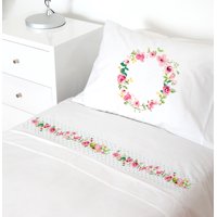 Tuyo Print - Juego De Sábanas 1,5 Pl Letras Vintage O