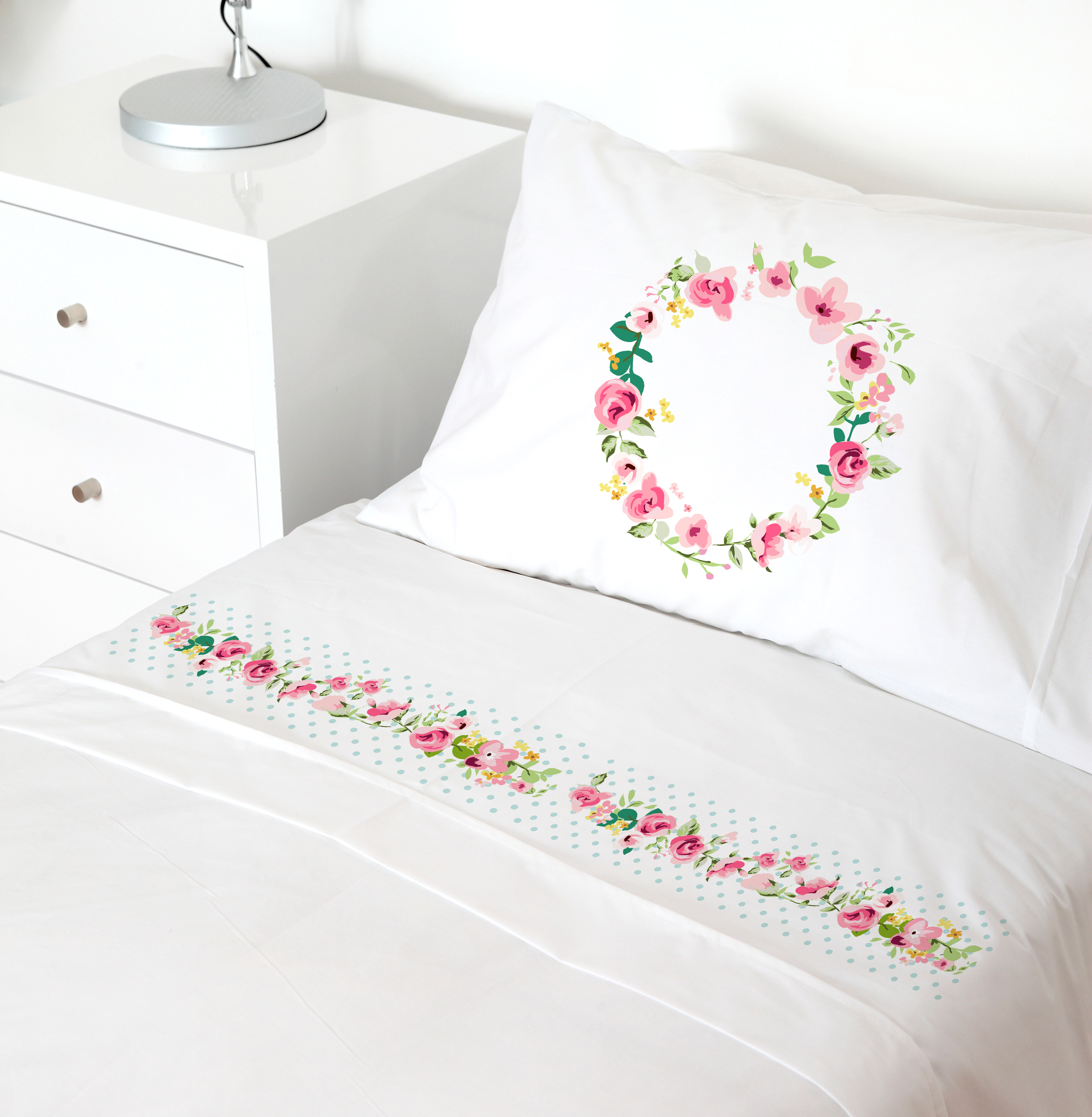 Tuyo Print - Juego De Sábanas 1 Pl Letras Vintage O