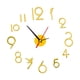 thumbnail image 3 of Reloj De Pared De Bricolaje Kit De Reloj De Bricolaje Grande Para Decoración De Sala De Estar Fácil De Montar Oro, 3 of 5