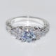 thumbnail image 4 of Stunning 18k Gold Plated Promise Ring with Sparkling Zircon Inlay - Perfect for Engagement, Wedding, and Evening Parties, 4 of 5