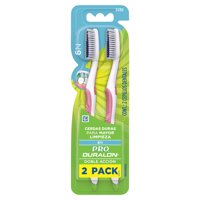 Duralon Pro Doble Acción 6M Cepillo Dental Cerdas Duras 2 Un