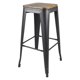 thumbnail image 3 of Set 4 Pisos Taburete De Bar 75 Cm Tolix Arthur Negro, 3 of 3
