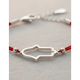 thumbnail image 2 of Pulsera mano de fatima plata 925 hilo protección mujer Rojo, 2 of 3
