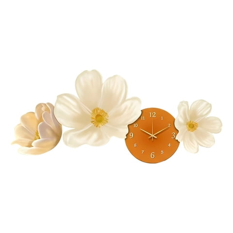 Genérico - Reloj Pared Decorativo Led Diseño Floral 3D Hogar Jhn