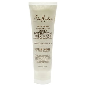 Shea Moisture - Mascarilla De Leche Con Hidratación Diaria Con Aceite De Coco Virgen % De Para Unisex - Mascarilla