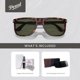 thumbnail image 2 of Gafas Persol PO3336S 2431 Green Crystal Glass 100UV, 2 of 3