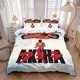 thumbnail image 1 of This bedding Features a Cool And Stylish Design Inspired by Science Fiction Anime A-AKIRA. It Includes One Duvet Cover And Two Pillowcases, 1 of 5