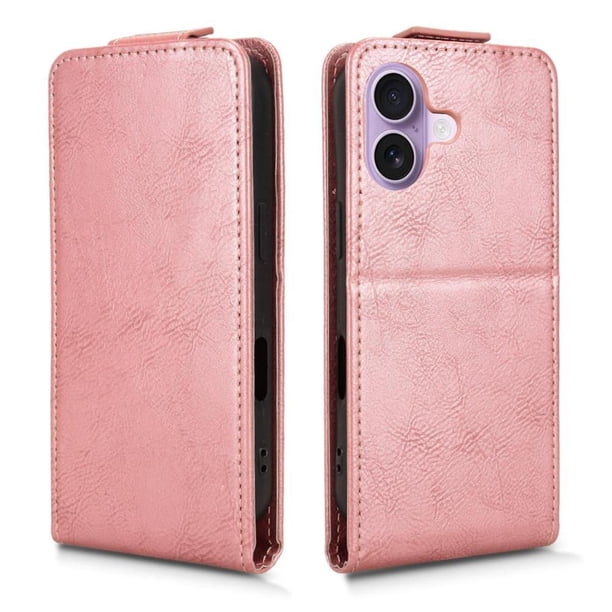 Funda tipo folio para iPhone 17 con soporte magnético y protección para la cámara Oro rosa